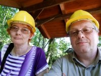 20160824 110001  Glück Auf!  Gerüstet für den Besuch der Felsendome Rabenstein